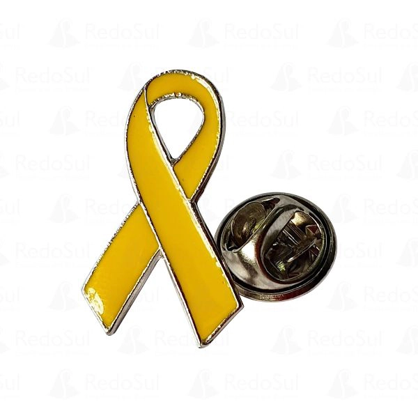 RD 874016-Boton em Metal Recortado setembro Amarelo RD 874016-Boton em Metal Recortado setembro Amarelo